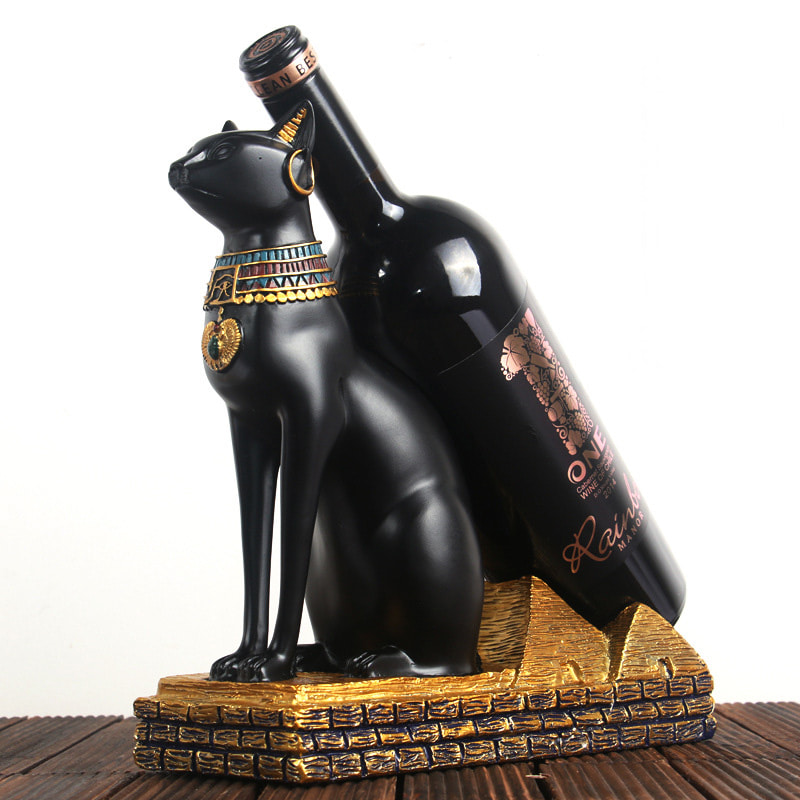 이집트 고양이 와인 홀더