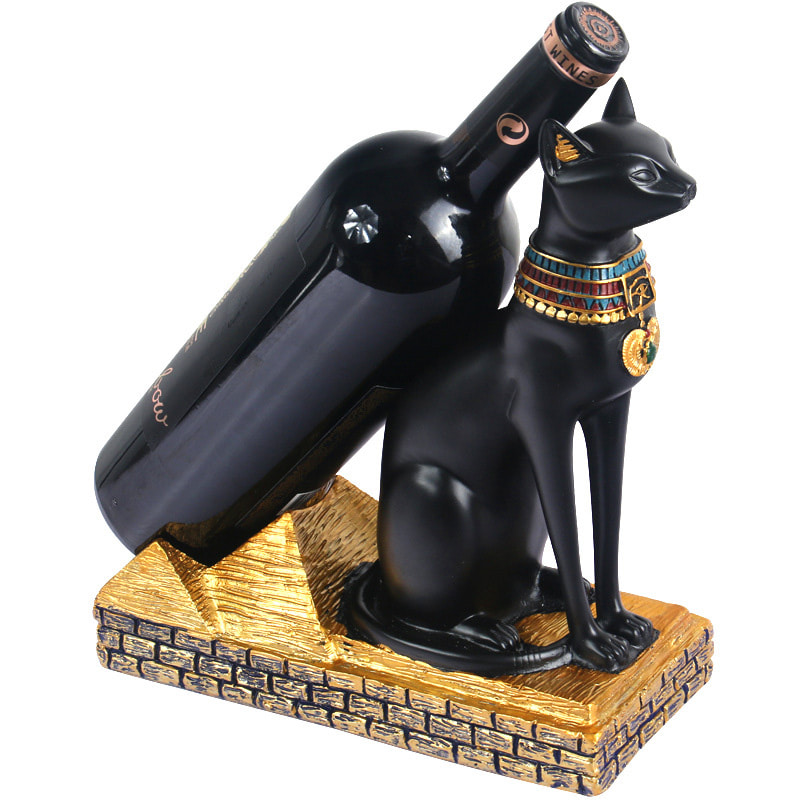 이집트 고양이 와인 홀더