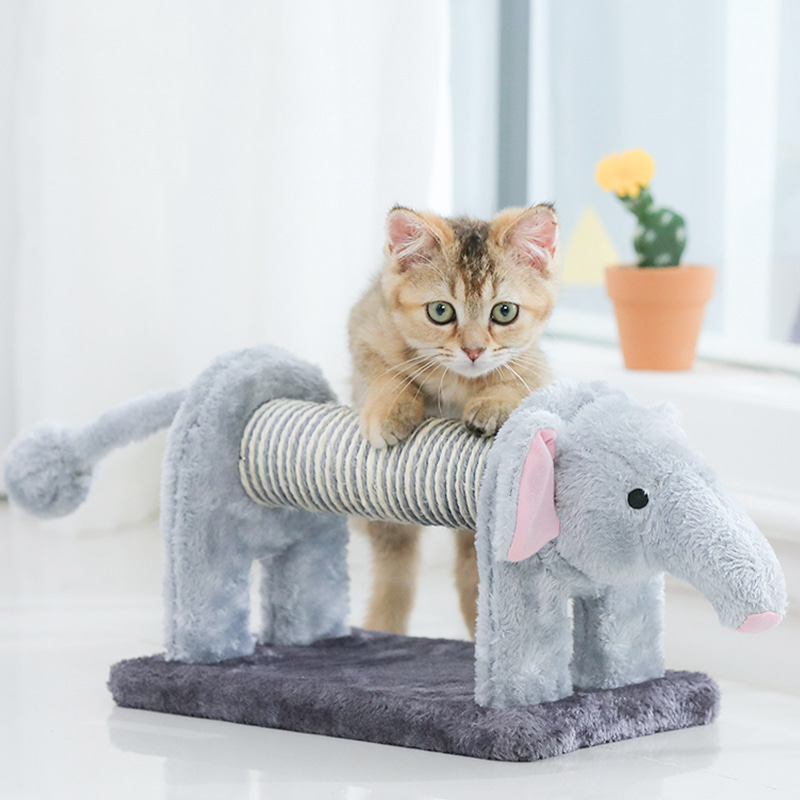 고양이 사자 코끼리 스크래처 반려묘 장난감